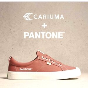 NIB CARIUMA X PANTONE OCA LOW CANVAS SNEAKER WITHERED ROSE UNISEX 10W